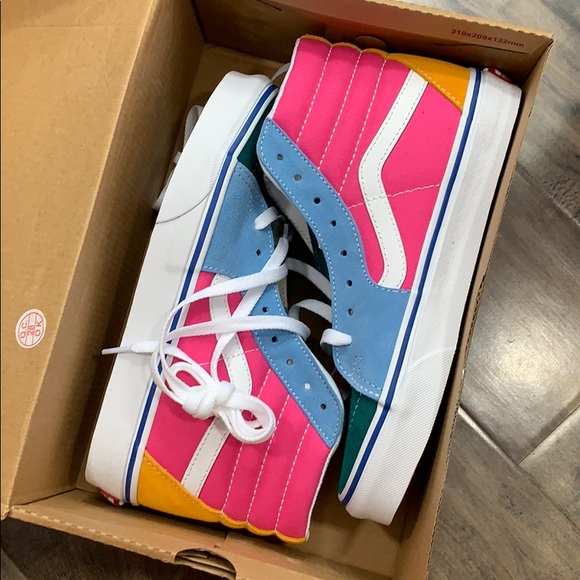 VANS SK-8-HI Suede/Canvas Multi/Brig men’s - Picture 13 of 16